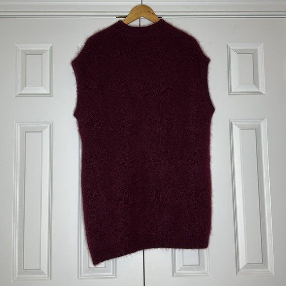 IIROT Japanese Style Sweater Tunic Vest Maroon Size Free OSFA - Picture 6 of 11